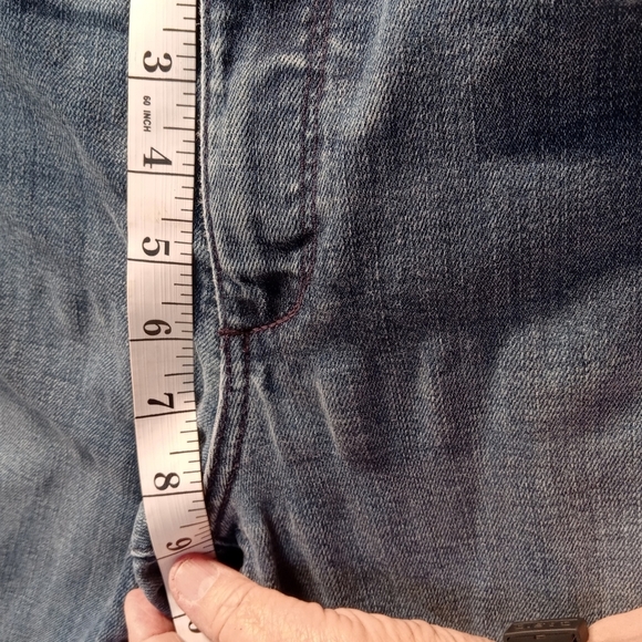 Talbots Jeans Straight Slim Mid Rise Women 8P Mid Wash Blue Stretch Ankle Cotton - Picture 8 of 11